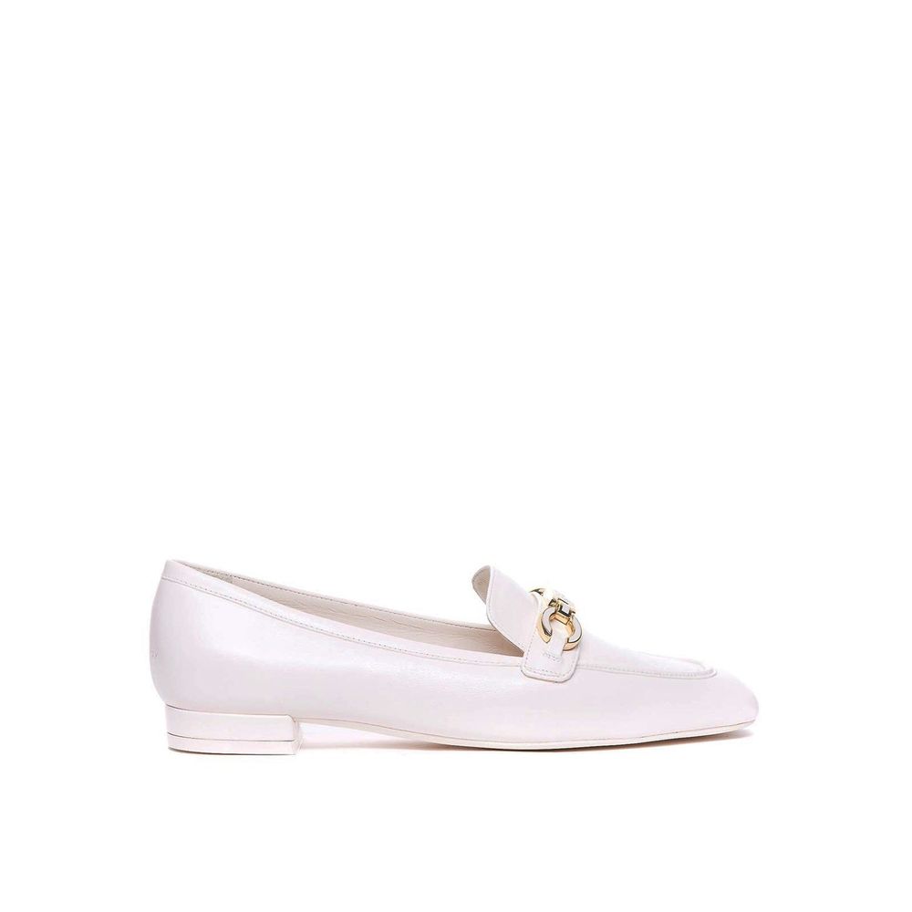 Stuart Weitzman Signature Square Leather Loafers - ACCEXO