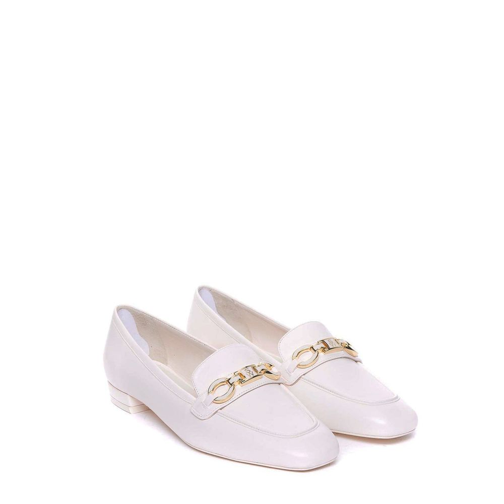 Stuart Weitzman Signature Square Leather Loafers - ACCEXO