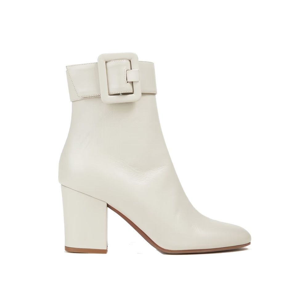 Sergio Rossi Buckled Leather Ankle Boots - ACCEXO