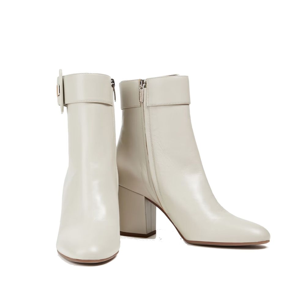 Sergio Rossi Buckled Leather Ankle Boots - ACCEXO