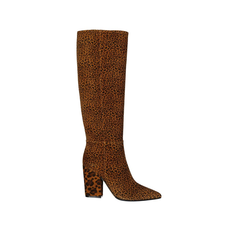 Sergio Rossi Leopard-Print Leather Boots - ACCEXO