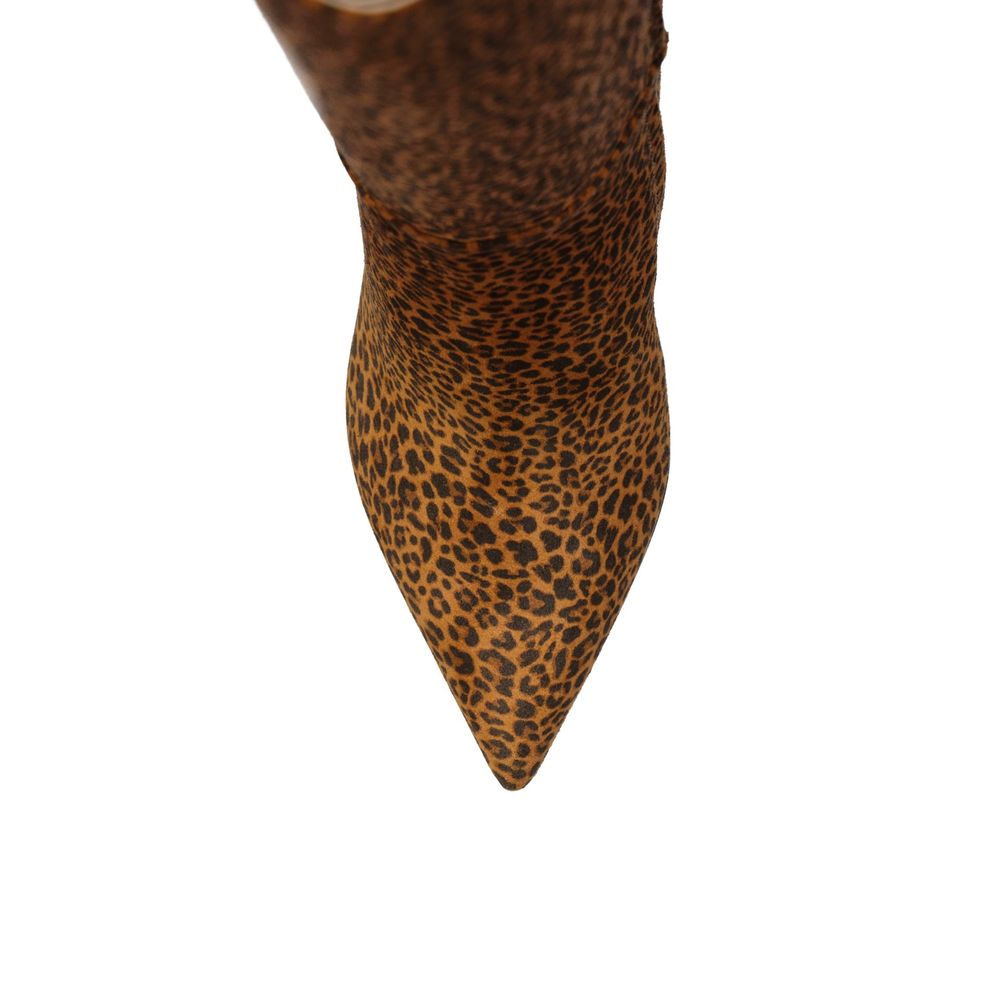Sergio Rossi Leopard-Print Leather Boots - ACCEXO