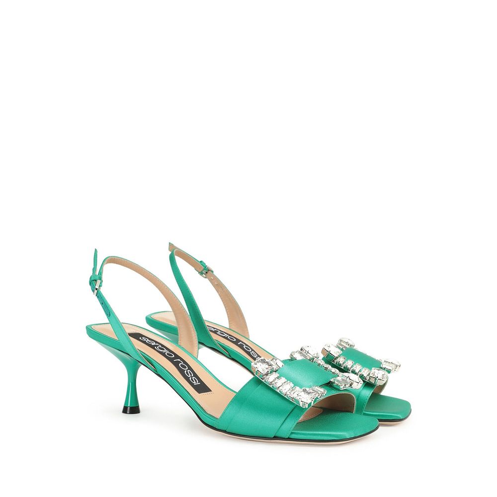 Sergio Rossi SR Twenty 060 Satin Sandals - ACCEXO