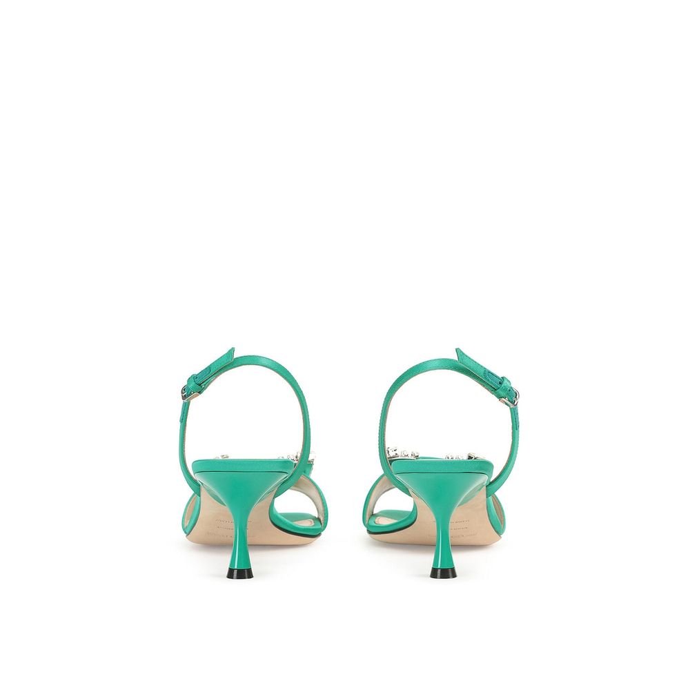 Sergio Rossi SR Twenty 060 Satin Sandals - ACCEXO