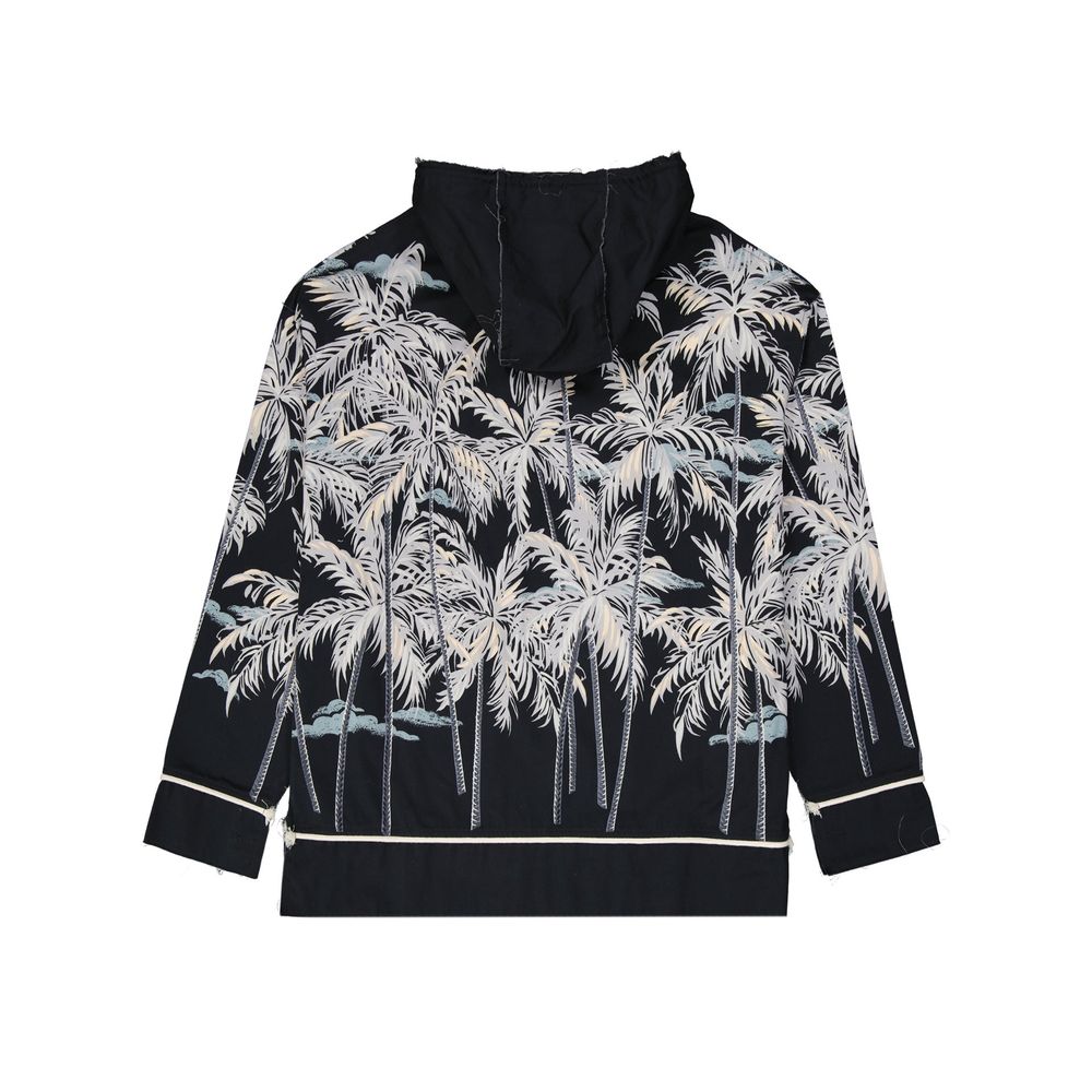 Palm Angels Hooded Printed Shirt - ACCEXO
