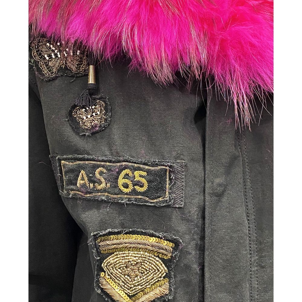 AS65 Canvas Embellished Parka Jacket - ACCEXO