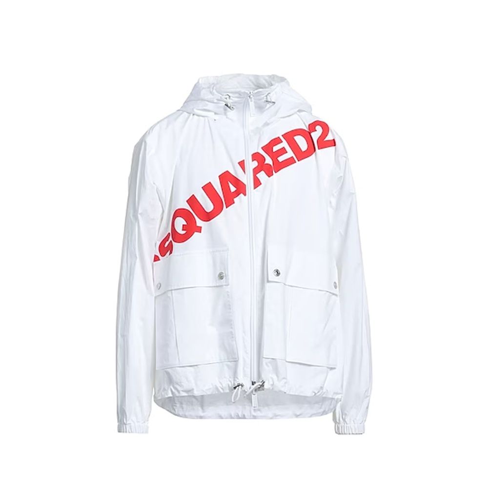 Dsquared² Logo Hooded Windbreaker - ACCEXO