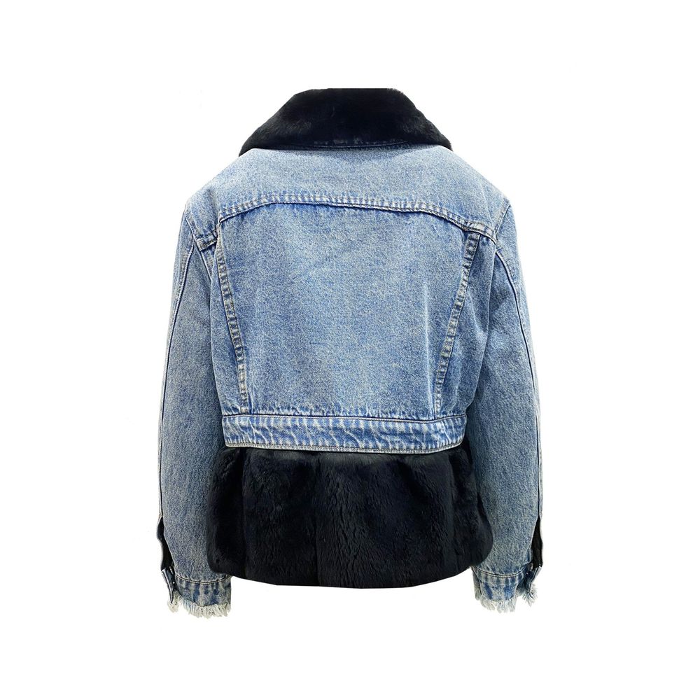 FORTE DEI MARMI COUTURE Fur Lining Denim Jacket - ACCEXO