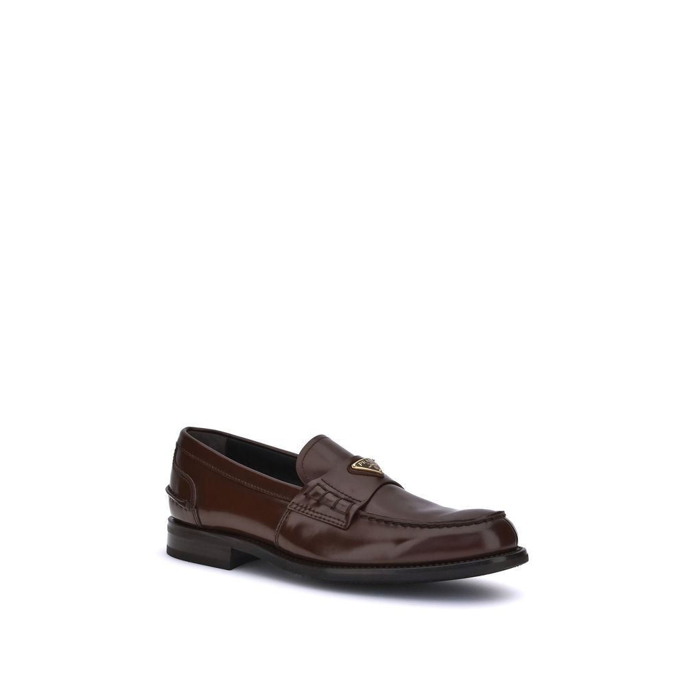 Prada Triangular plaque Loafers - ACCEXO
