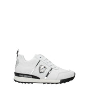 Love Moschino White Leather Sneakers - ACCEXO