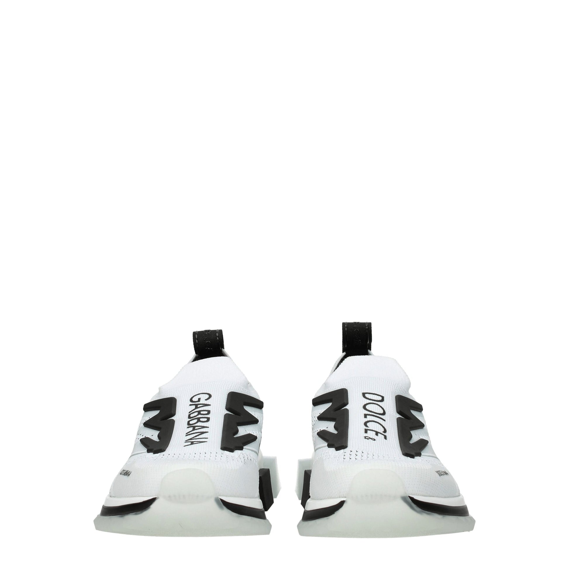 Dolce & Gabbana White Fabric Sneakers - ACCEXO