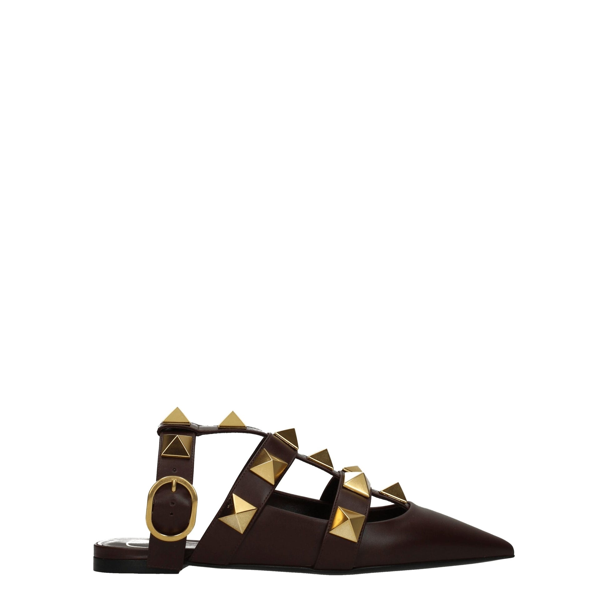 Valentino Garavani Brown Leather Sandal - ACCEXO
