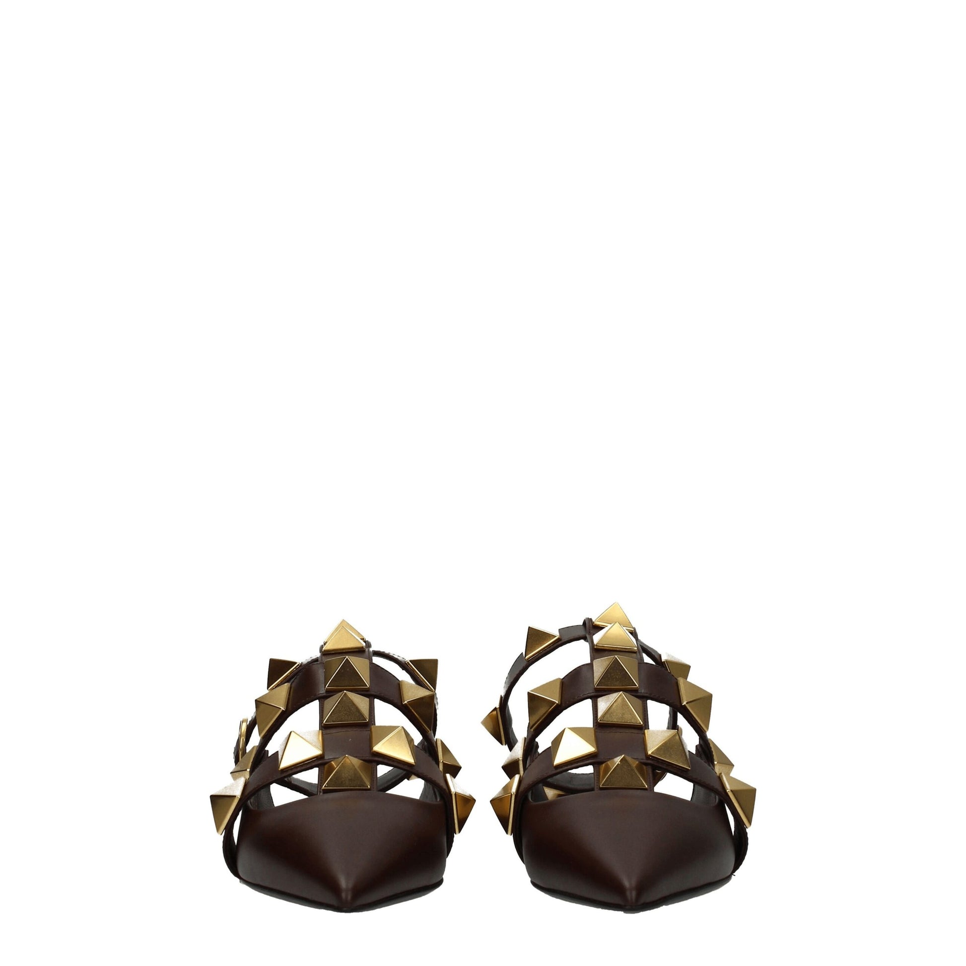 Valentino Garavani Brown Leather Sandal - ACCEXO