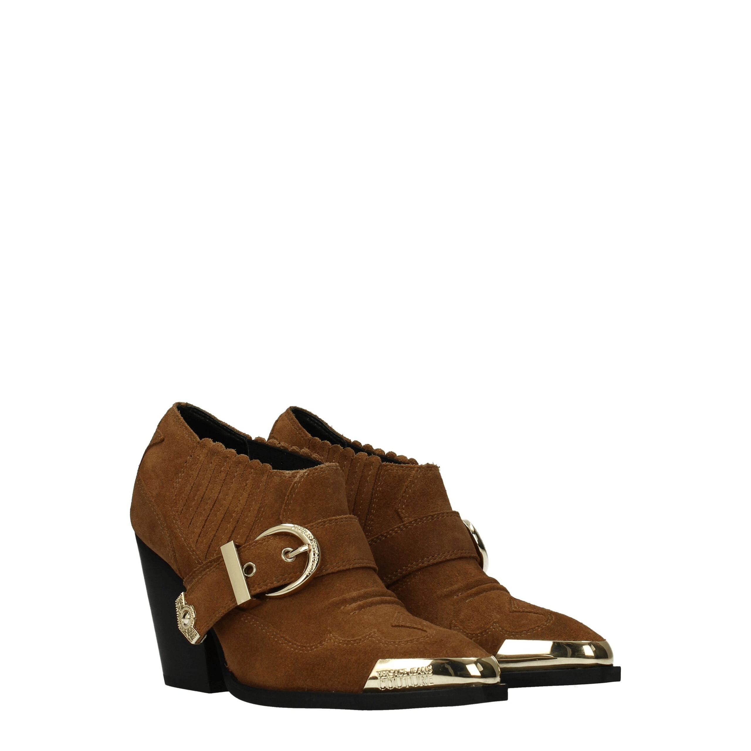 Versace Jeans Brown Leather Ankle - ACCEXO