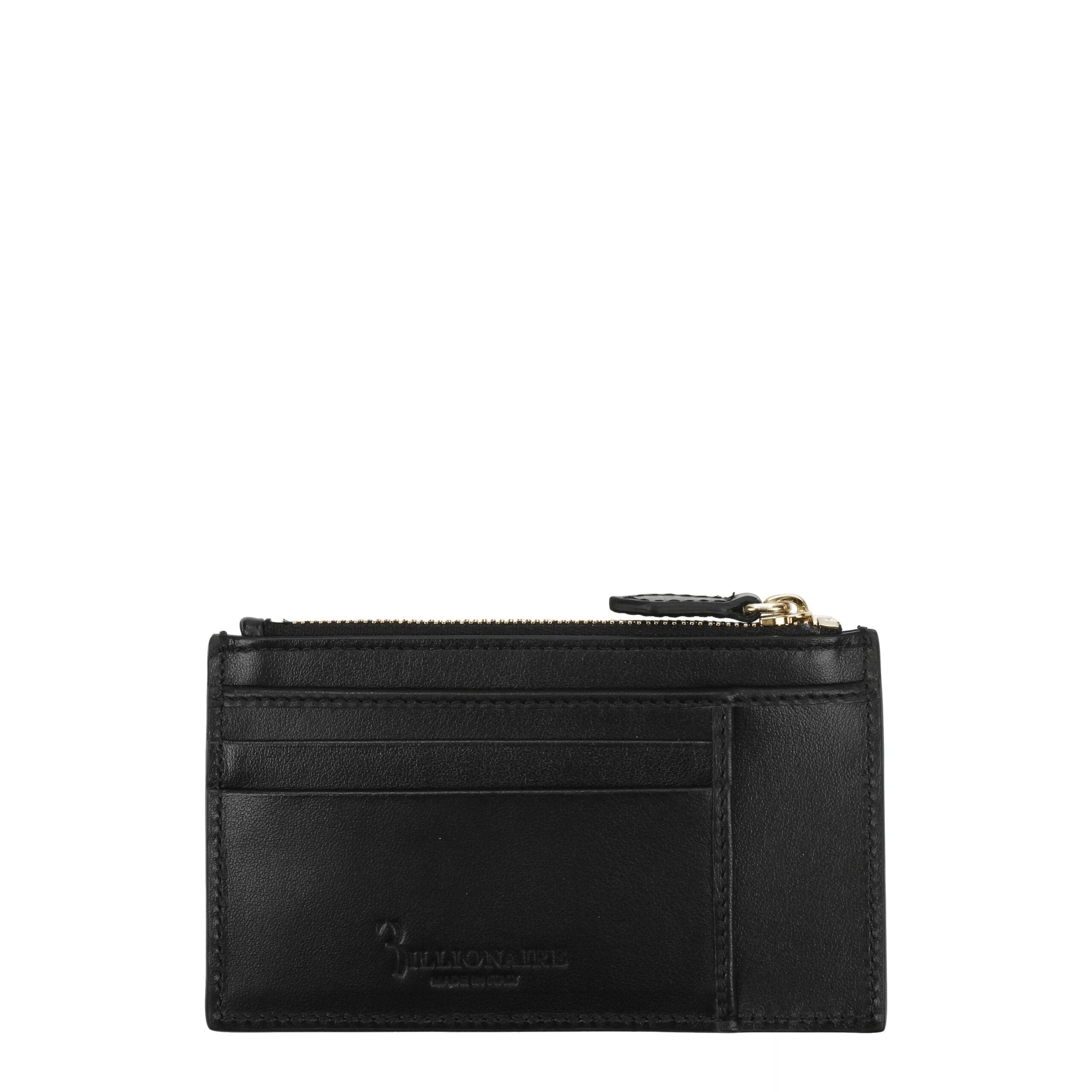 Billionaire Italian Couture Black Crocodile Cardholder - ACCEXO