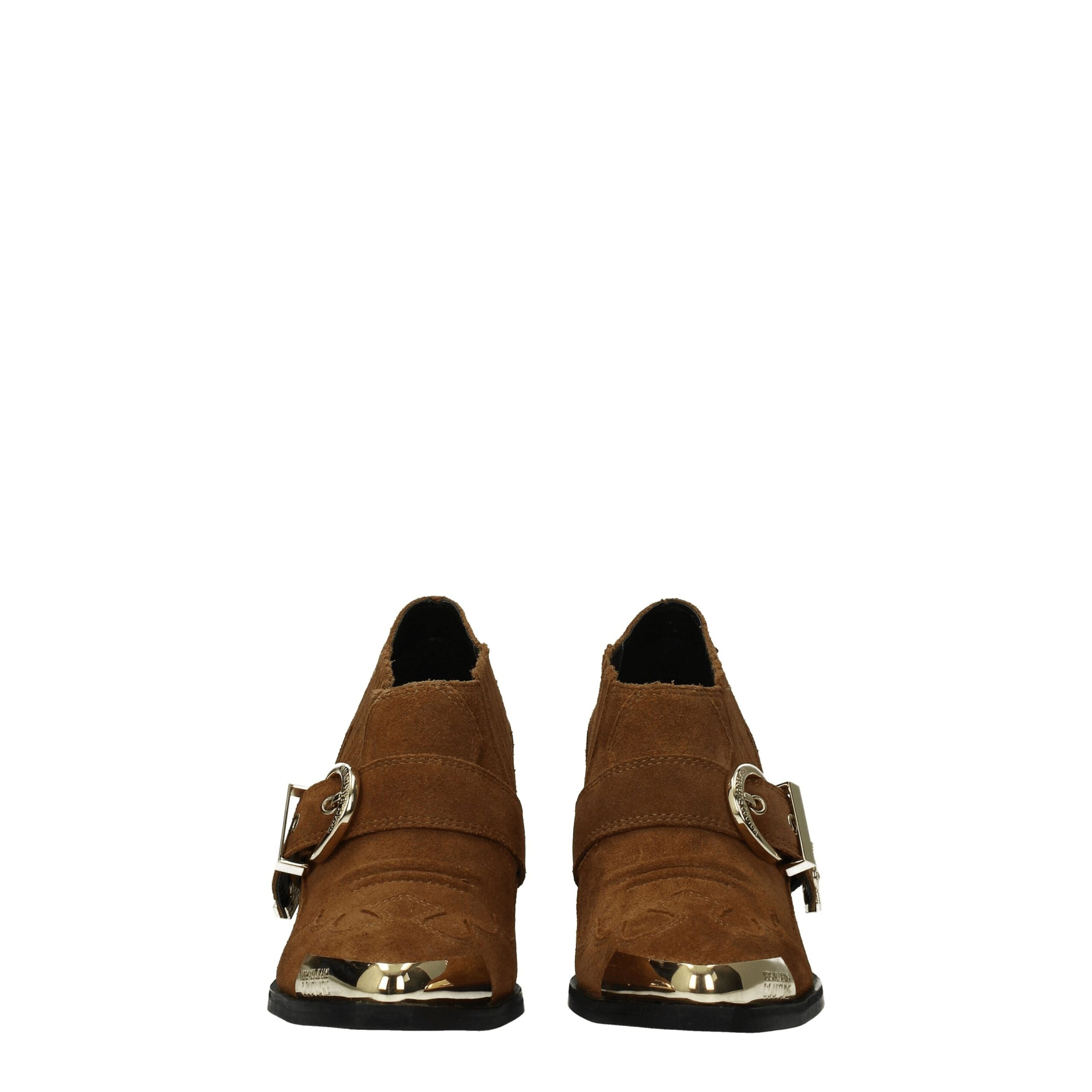 Versace Jeans Brown Leather Ankle - ACCEXO