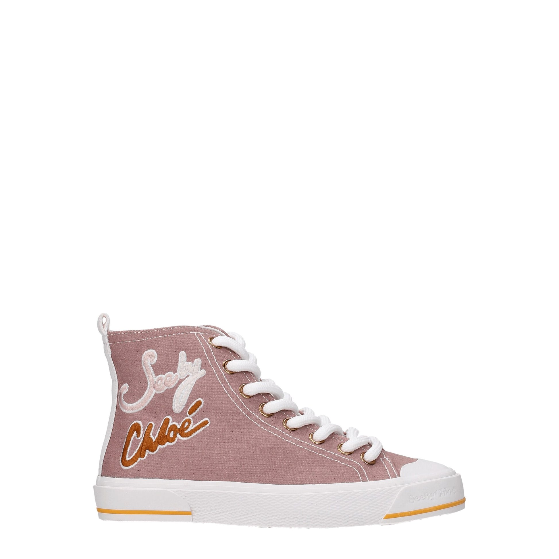 See By Chloé Pink Fabric Sneakers - ACCEXO