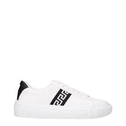 Versace White Leather Sneakers - ACCEXO
