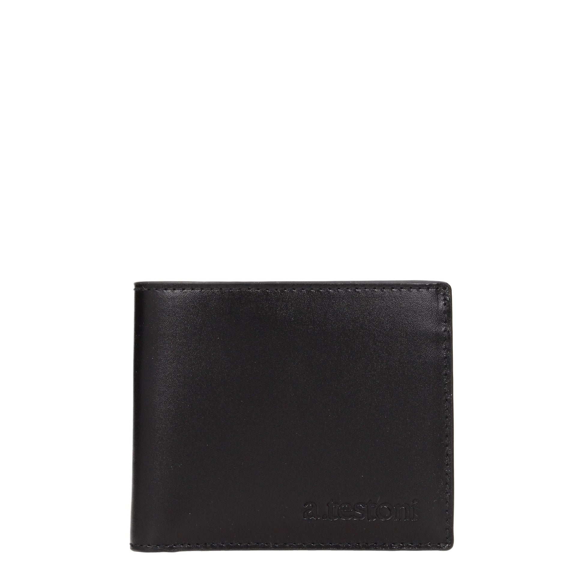 Testoni Black Leather Wallets - ACCEXO