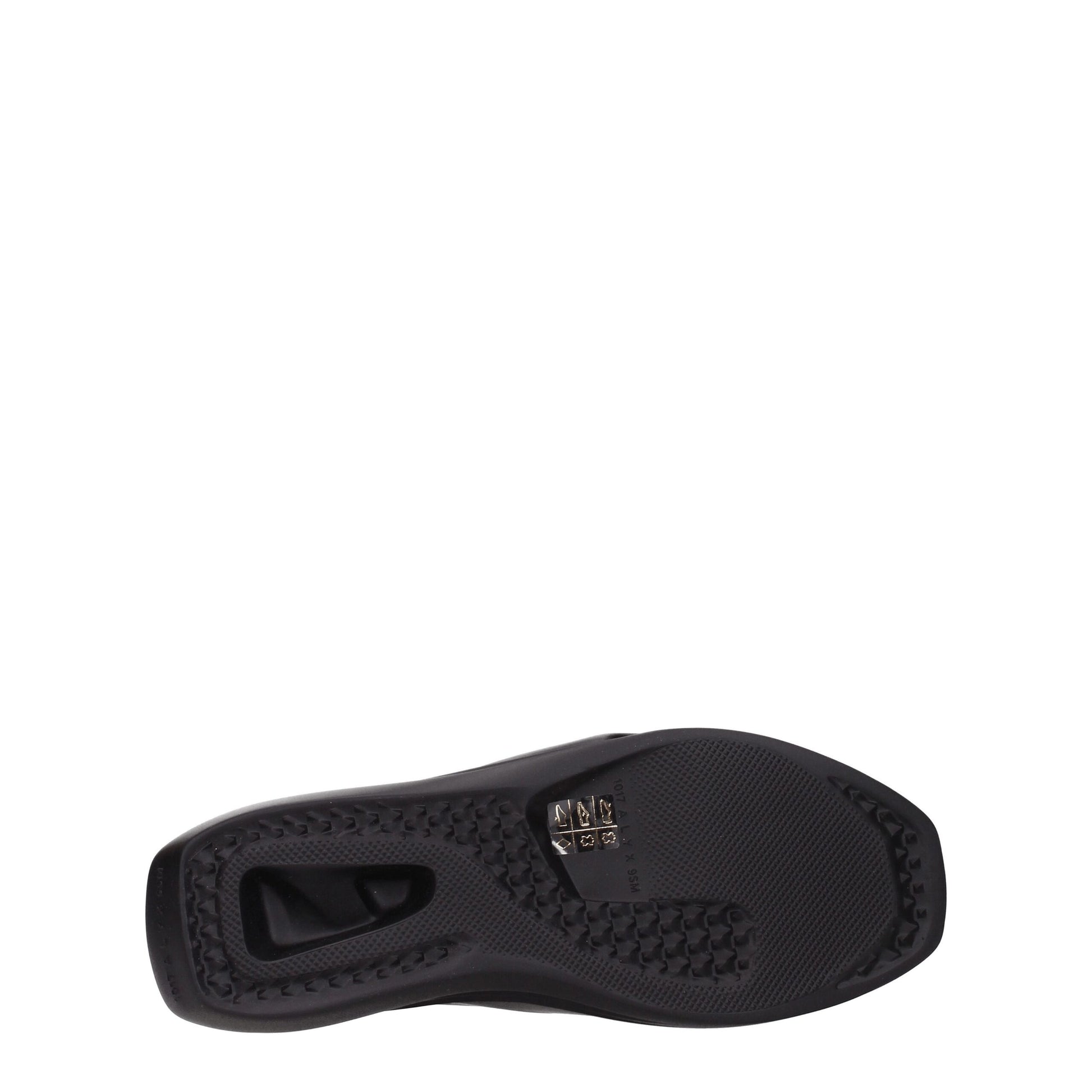 Alyx Black Leather Slippers Sandals - ACCEXO