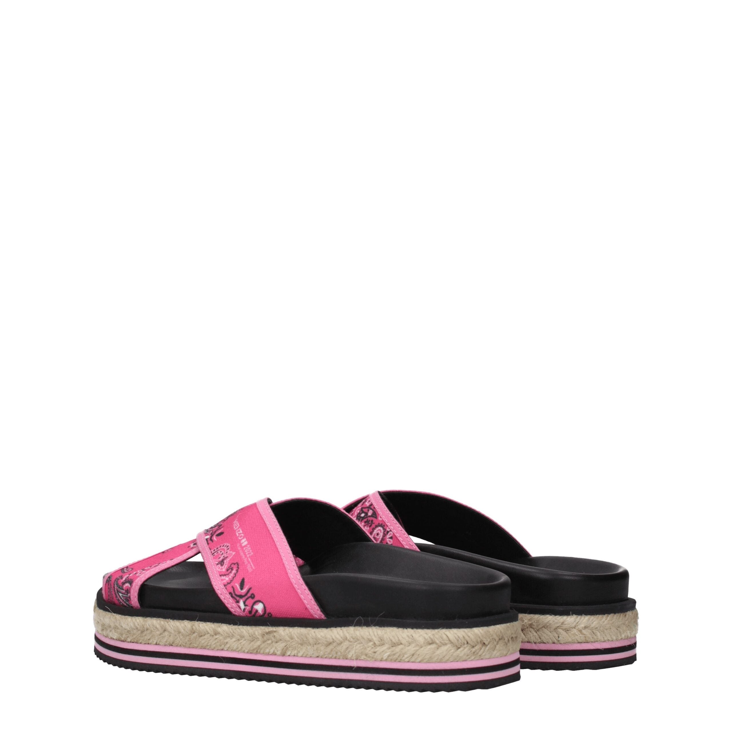 Kenzo Pink Fabric Slipper