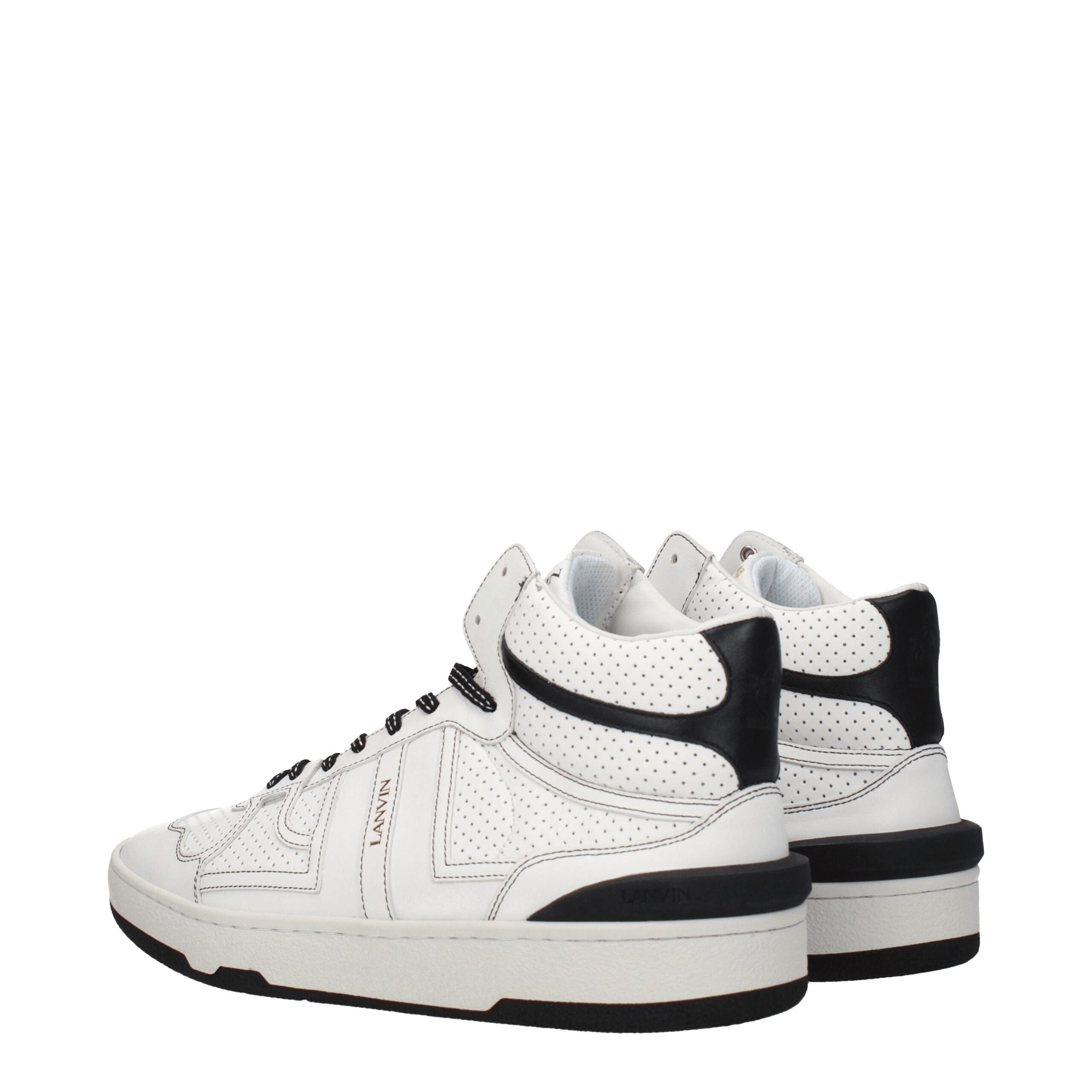 Lanvin White Leather Sneakers