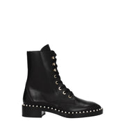 Stuart Weitzman Black Leather Ankle Boots