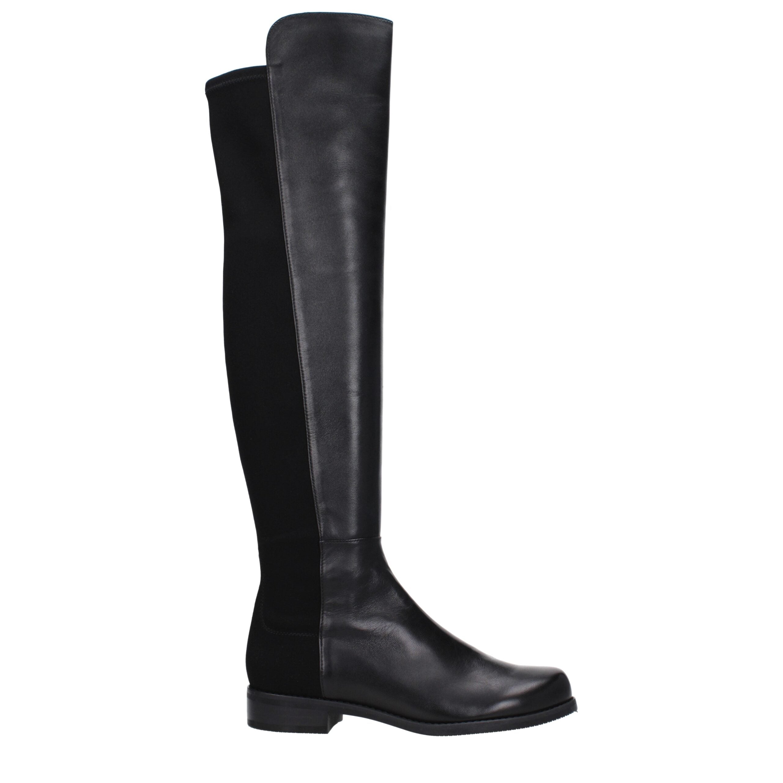 Stuart Weitzman Black Leather Over The Knee
