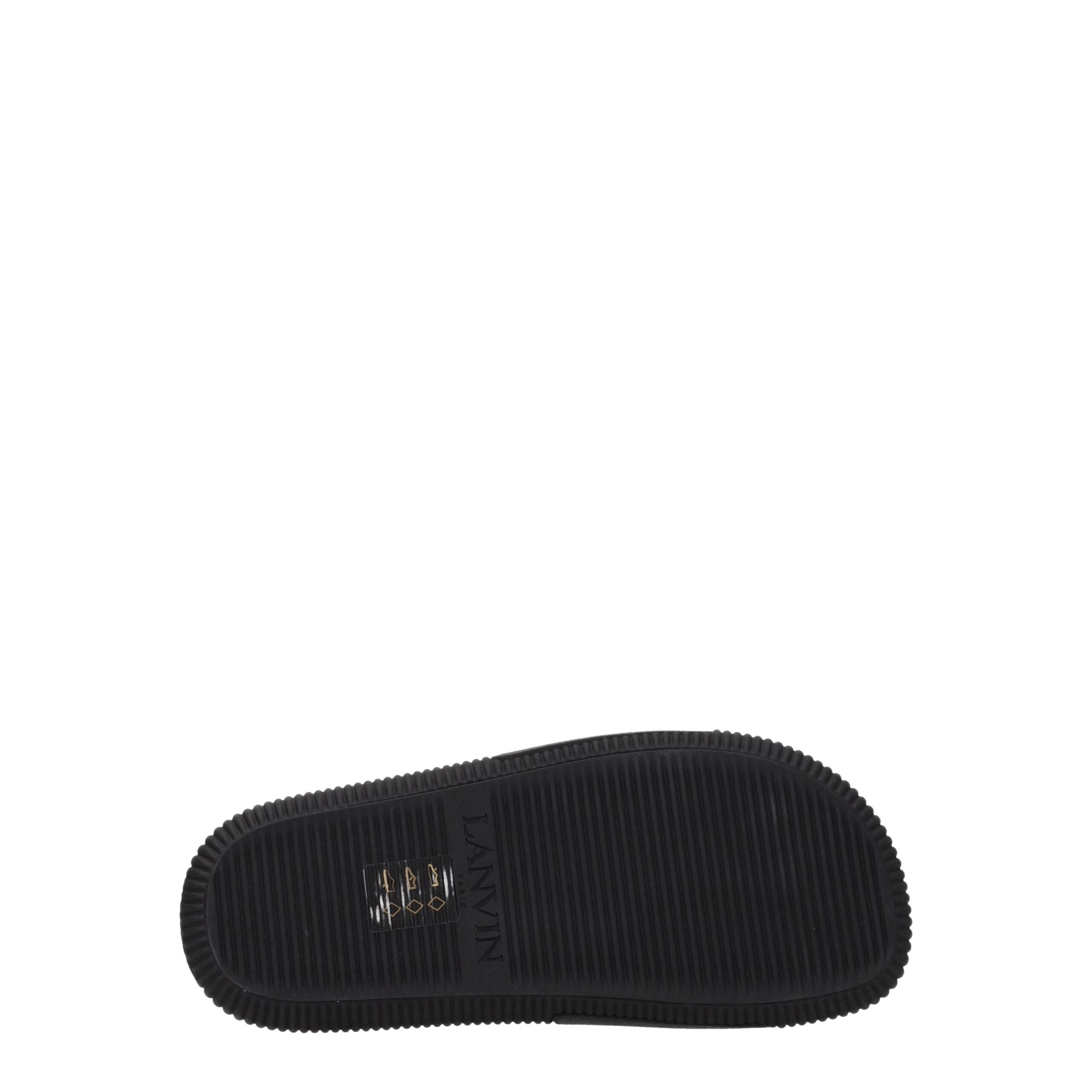Lanvin Black Cotton Slipper