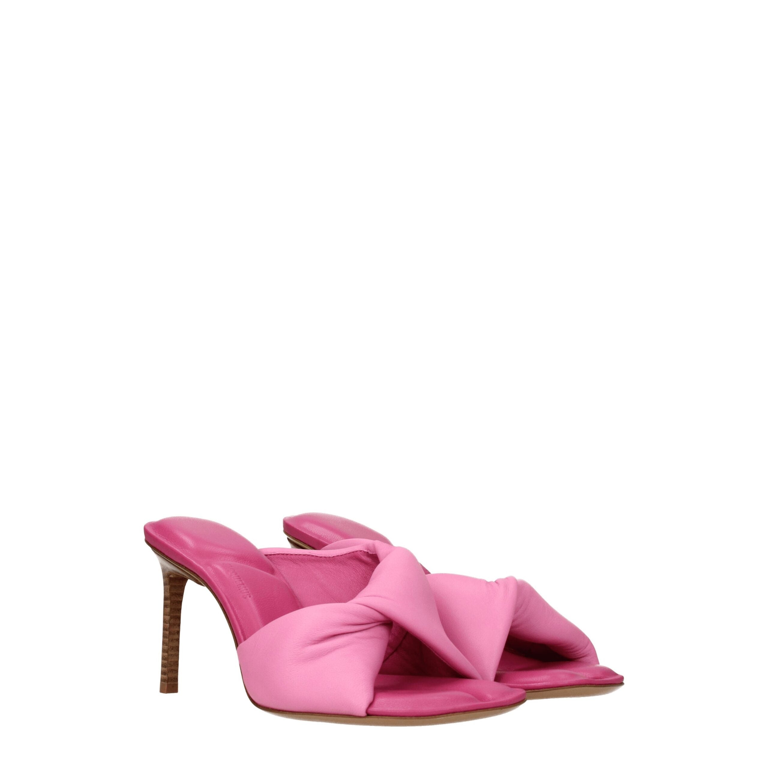 Jacquemus Pink Leather Sandal