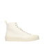Jil Sander Beige Fabric High Top Sneakers