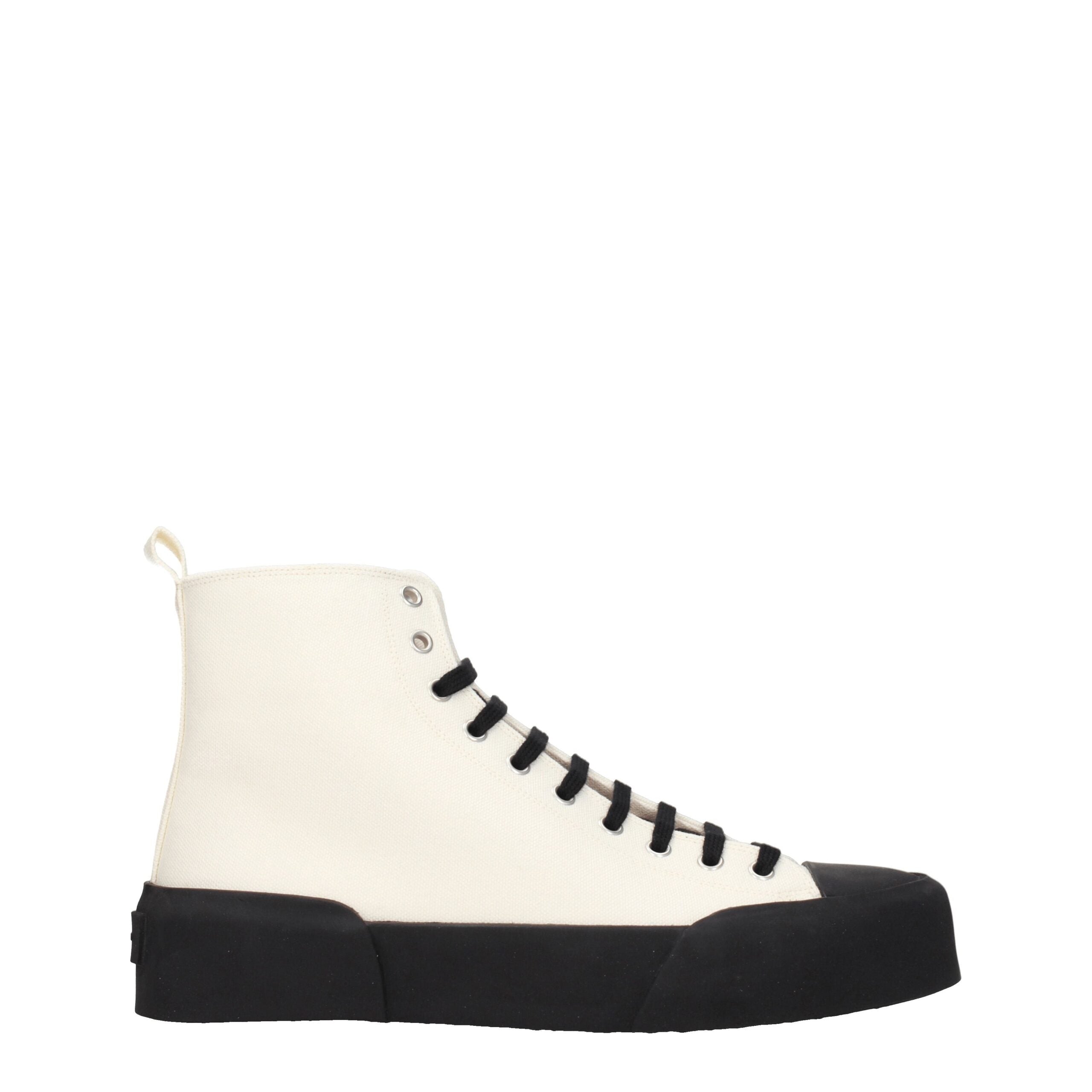 Jil Sander Beige Fabric High Tops