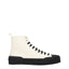 Jil Sander Beige Fabric High Top Sneakers