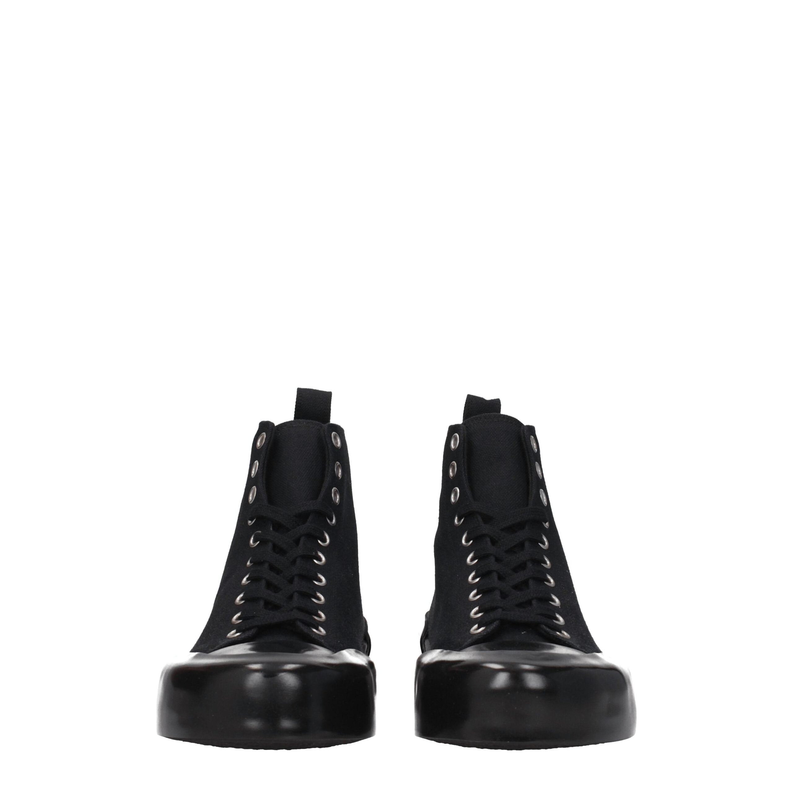 Jil Sander Black Fabric High Tops