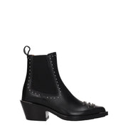 Chloé Black Leather Ankle