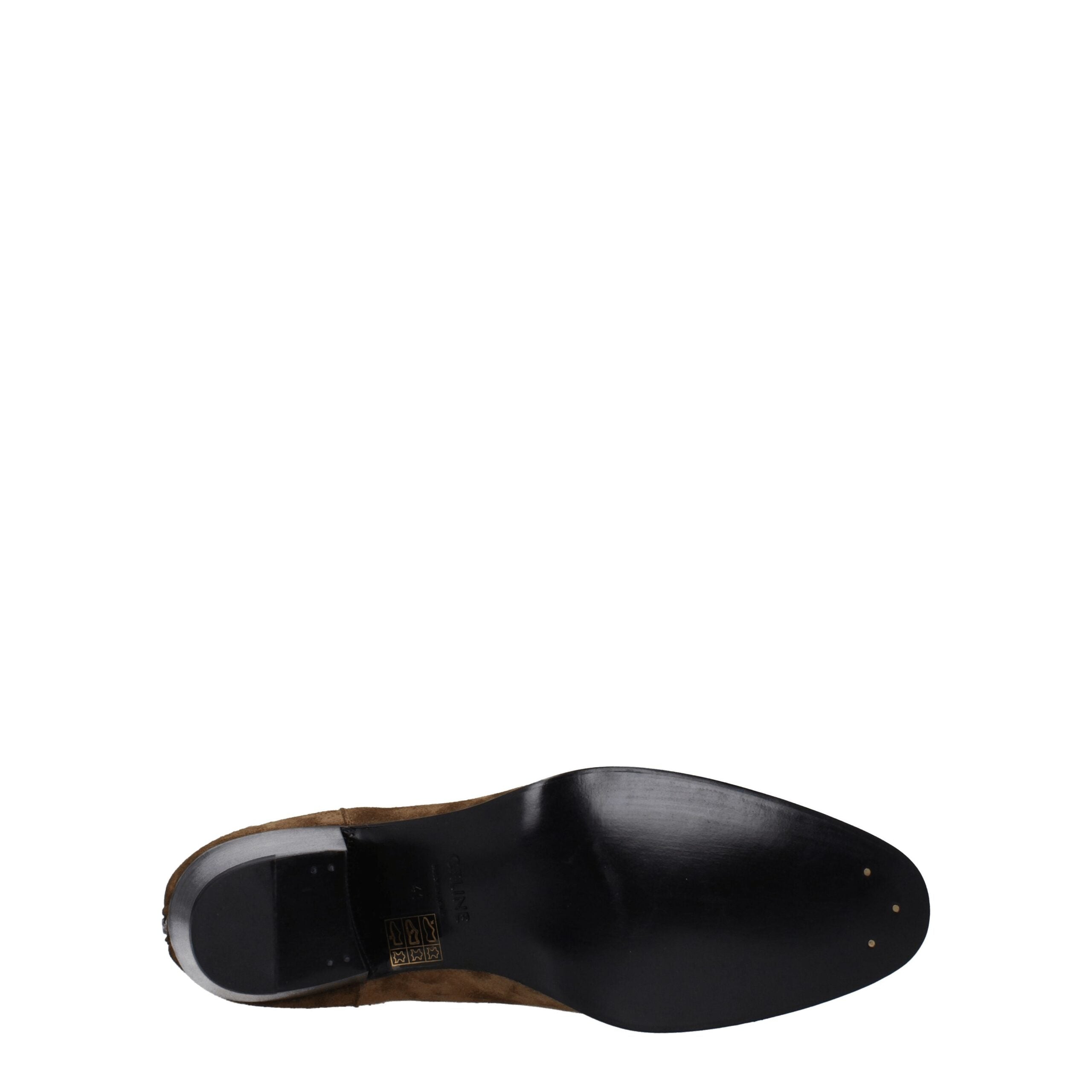 Celine Brown Leather Ankle