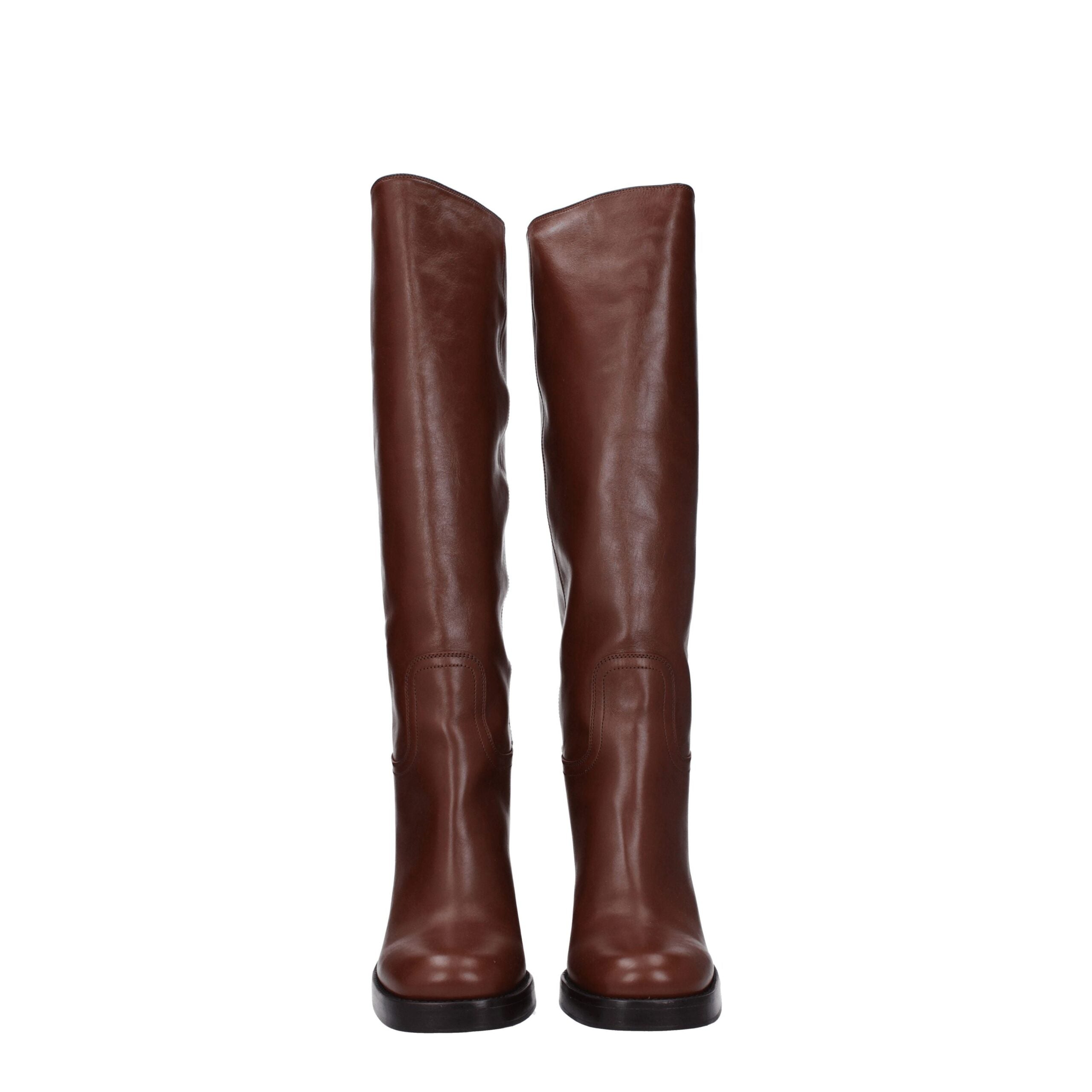Prada Brown Leather Boot
