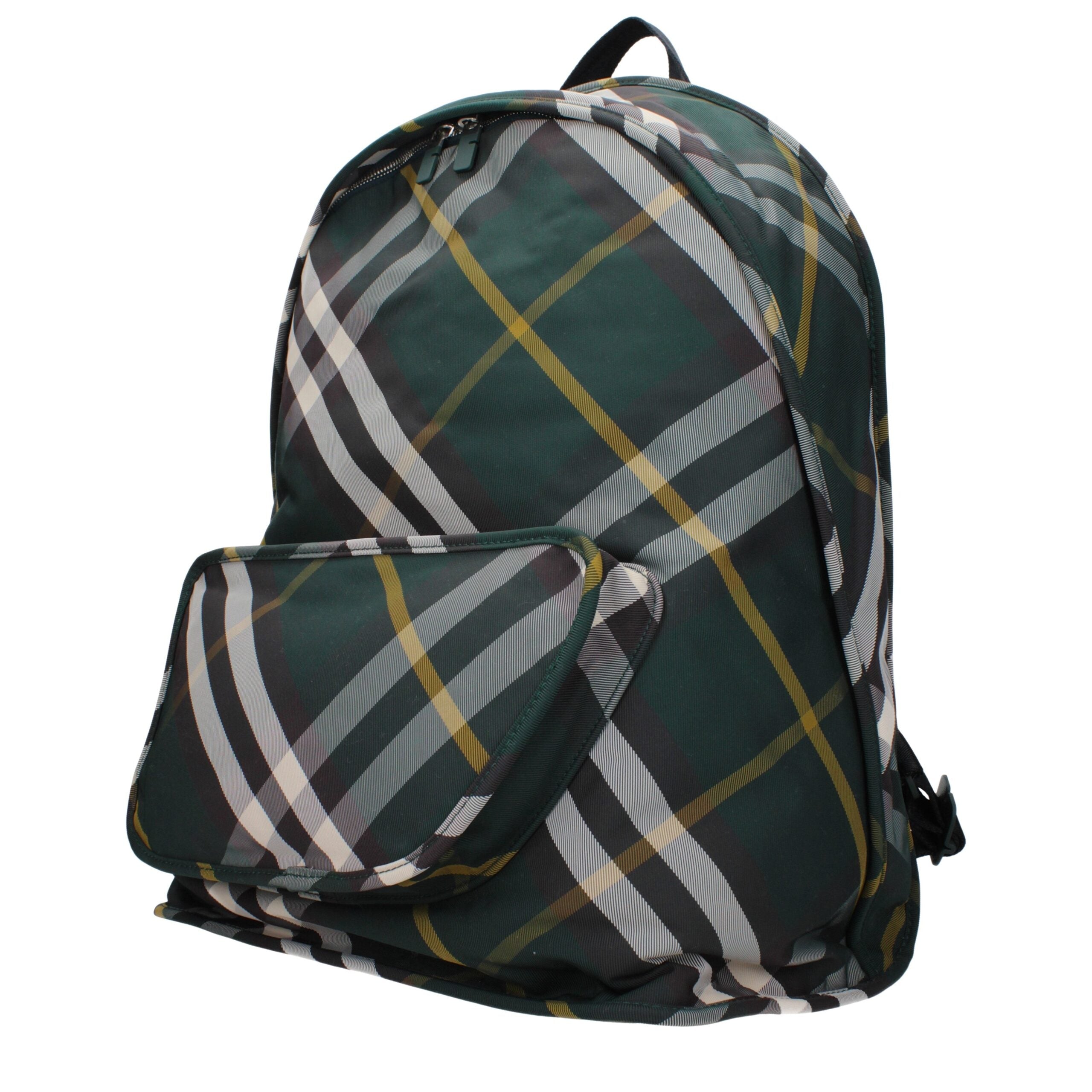 Burberry Shield Check Pattern Woven Backpack & Bumbag