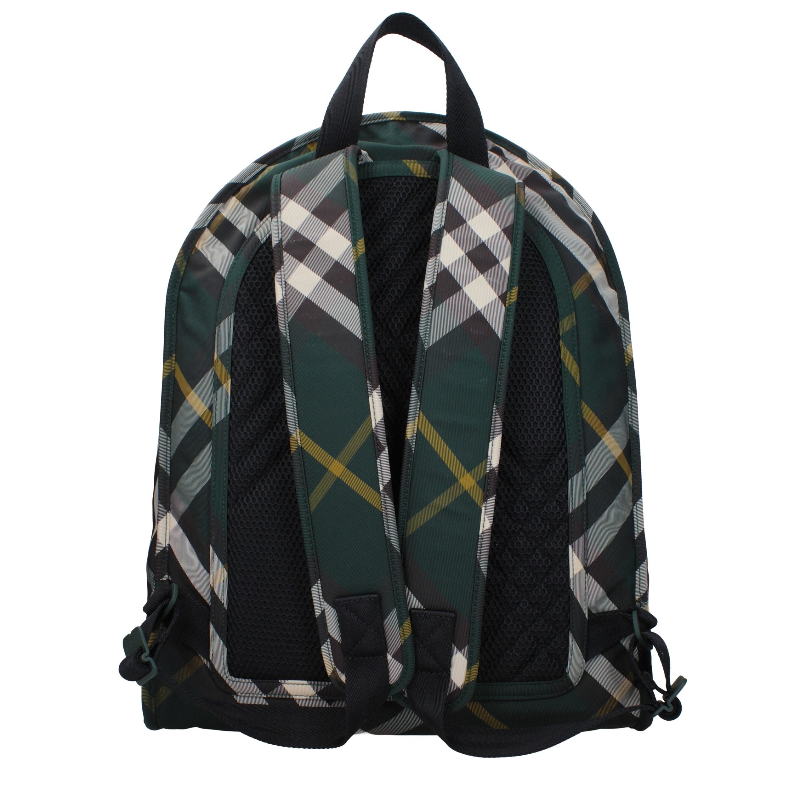Burberry Shield Check Pattern Woven Backpack & Bumbag