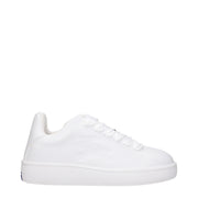 Burberry White Leather Sneakers