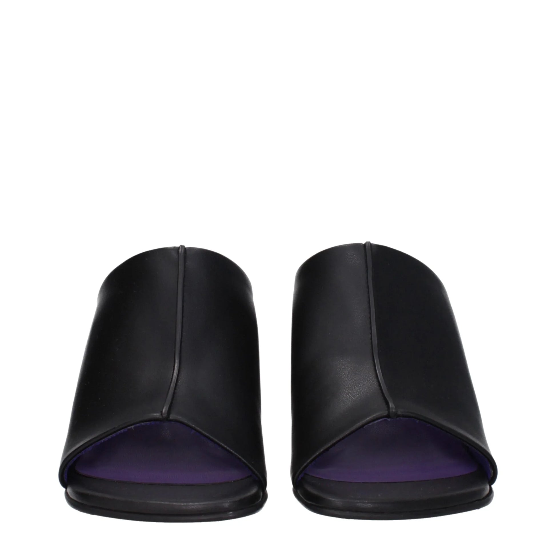Stella McCartney Black Leather Stiletto Heel Sandals - Zachava