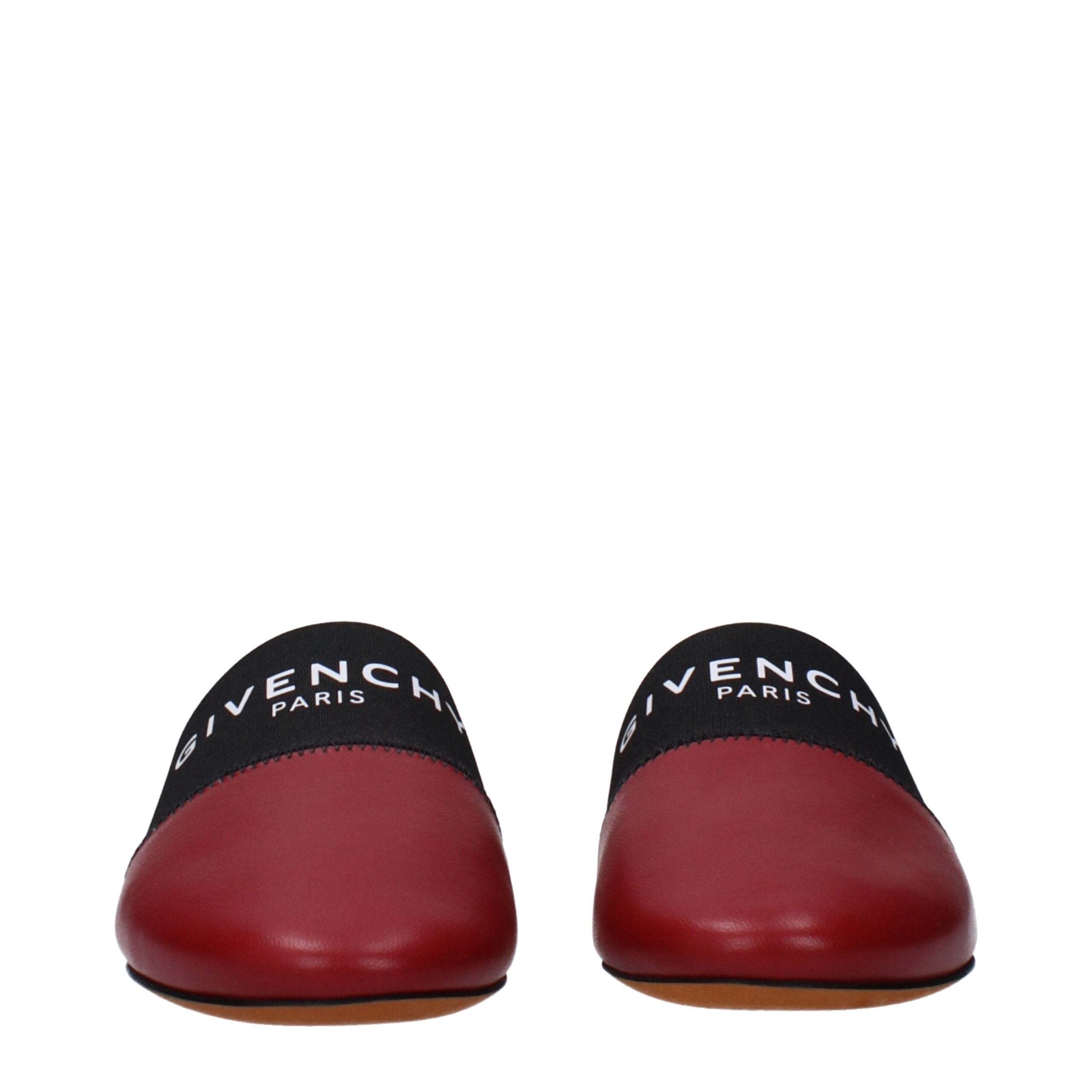 Givenchy Red Leather Slipper