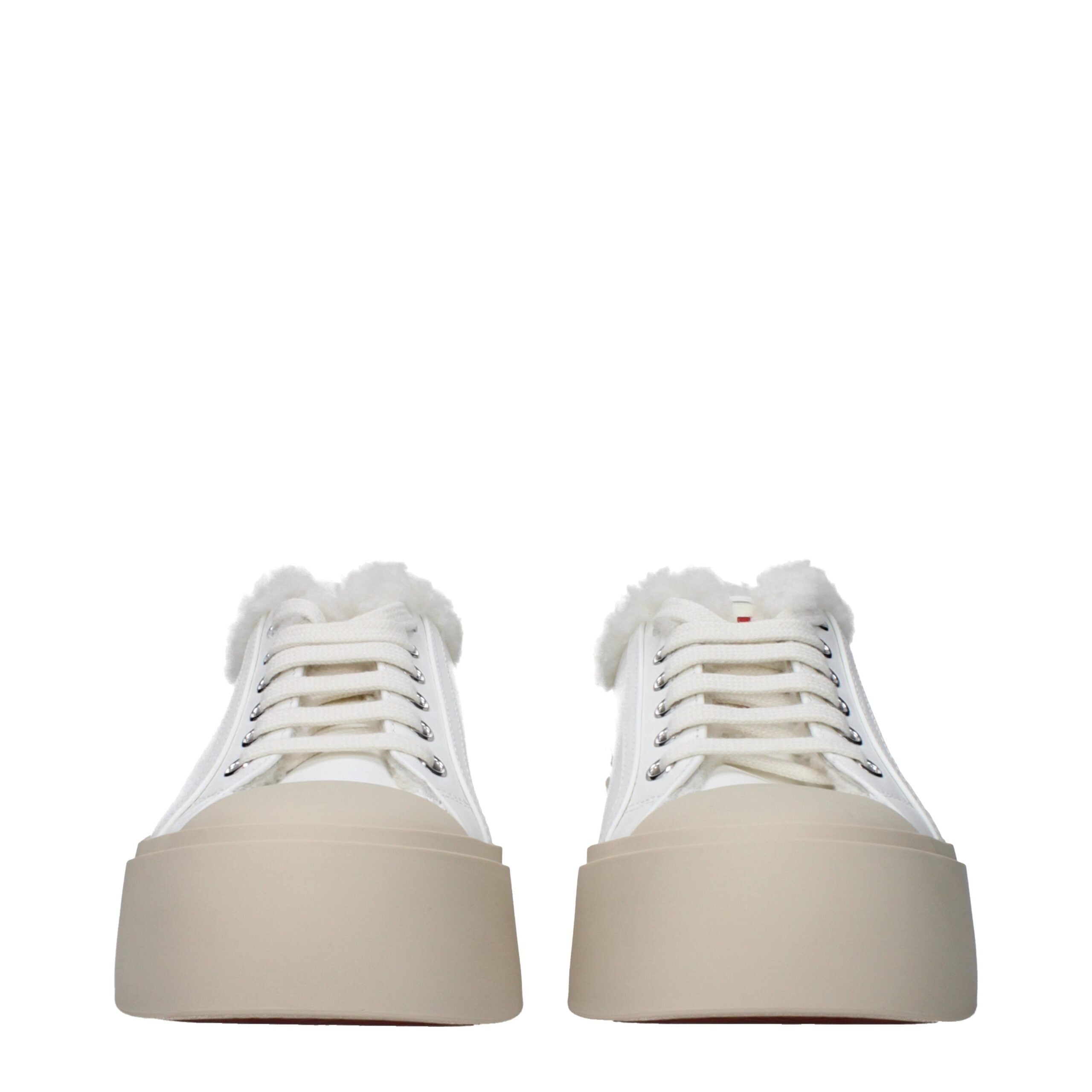 Marni White Leather Low Tops