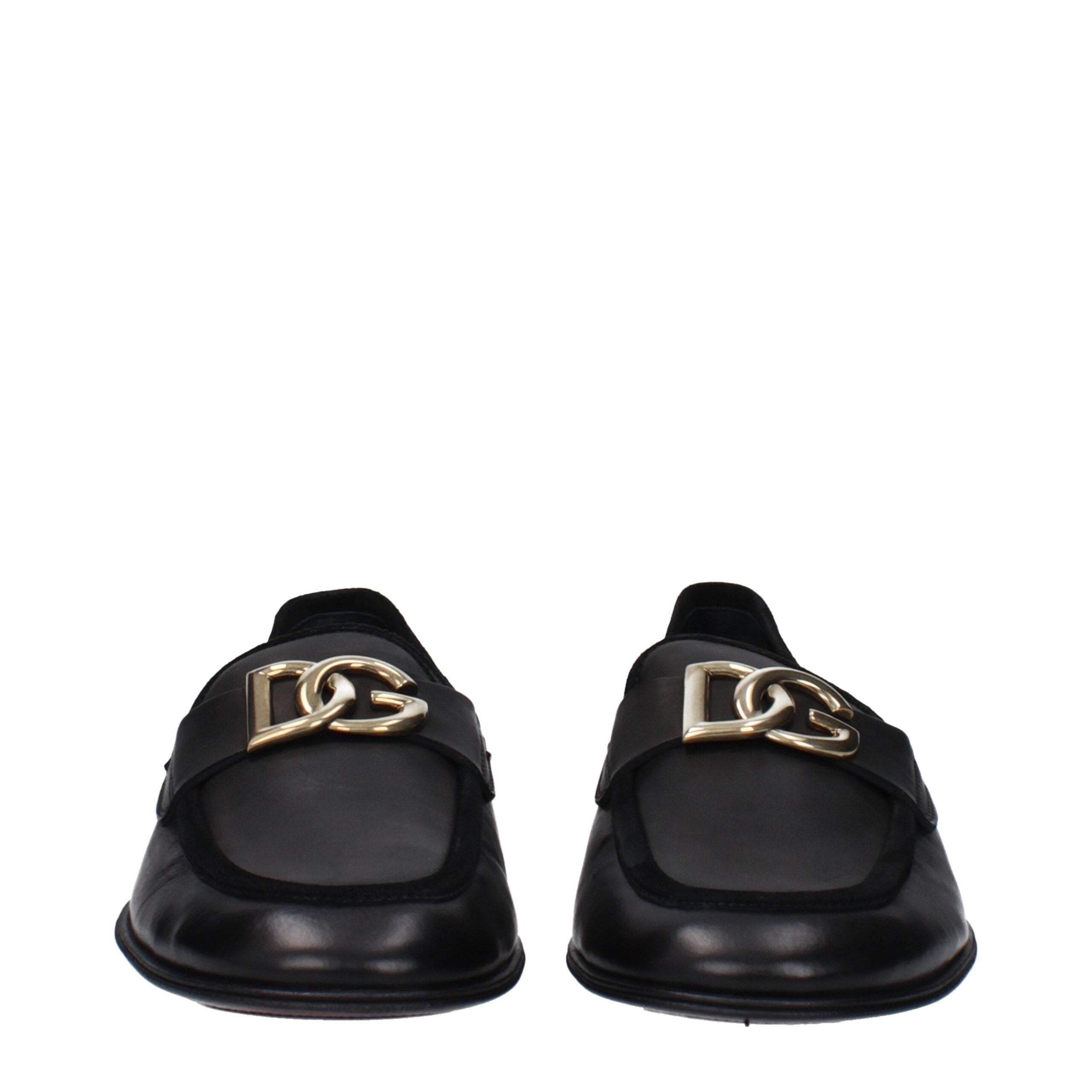 Dolce & Gabbana Black Leather Loafer