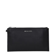 Michael Kors Black Leather Clutch Bag