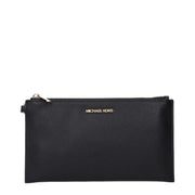 Michael Kors Black Leather Clutch Bag