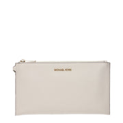 Michael Kors Beige Leather Clutch Bag