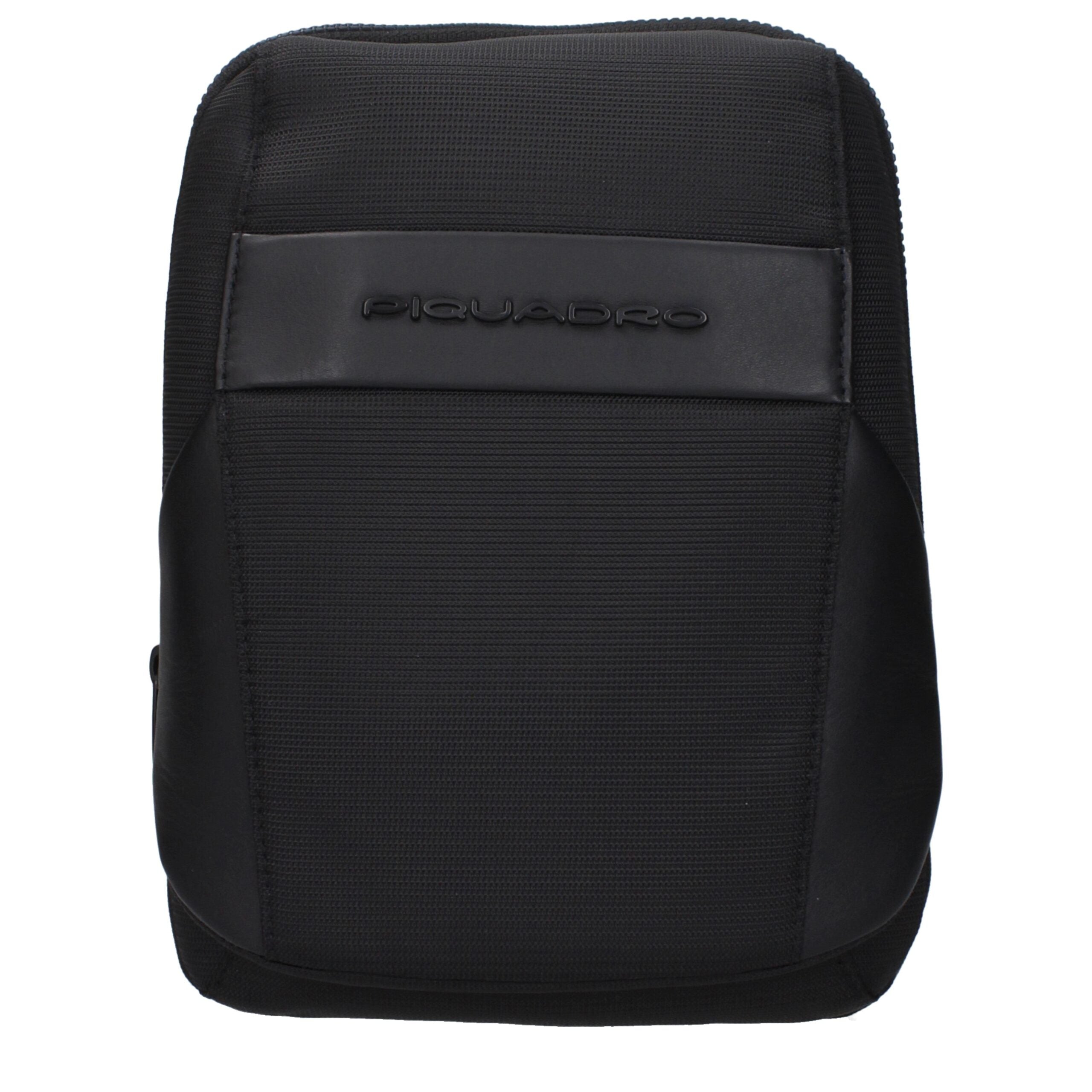 Piquadro Black Fabric Crossbody Bags