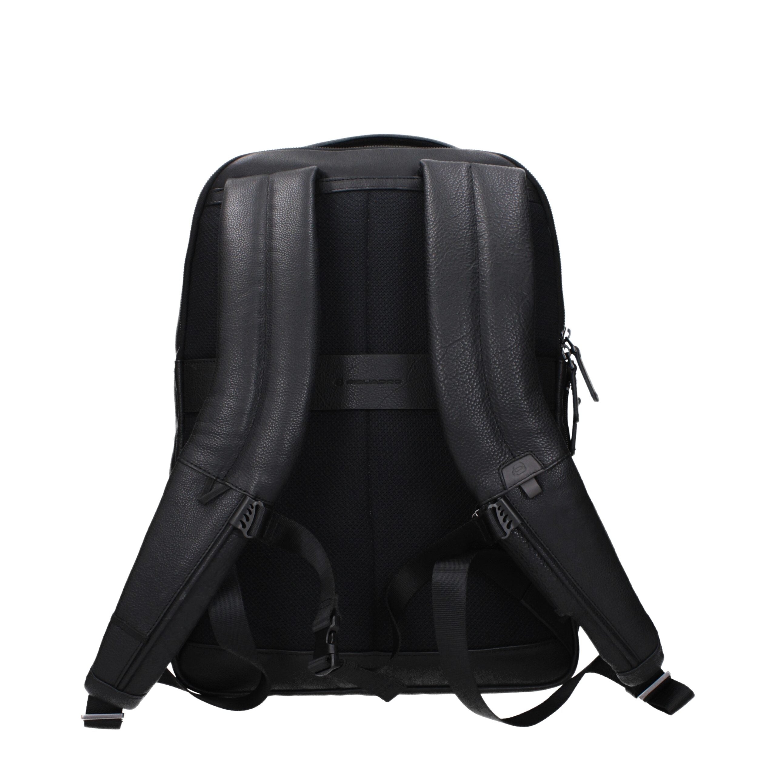 Piquadro Black Leather Backpacks