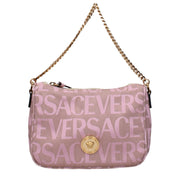 Versace Pink Fabric Handbag